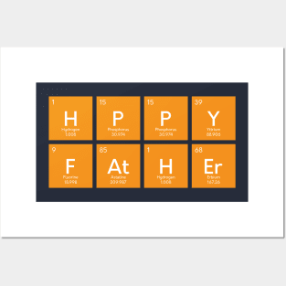 Happy Father Periodic Table Posters and Art